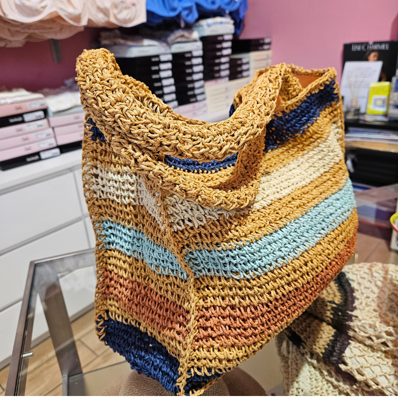 Borsa spiaggia in rafia Art.5190