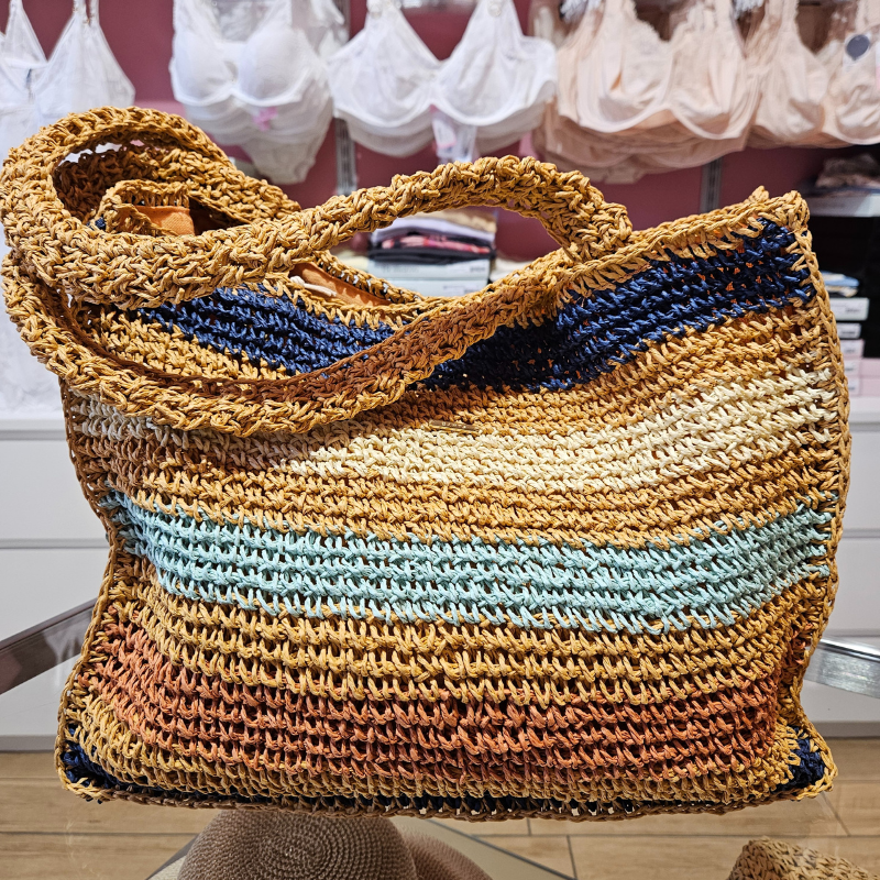 Borsa spiaggia in rafia Art.5190
