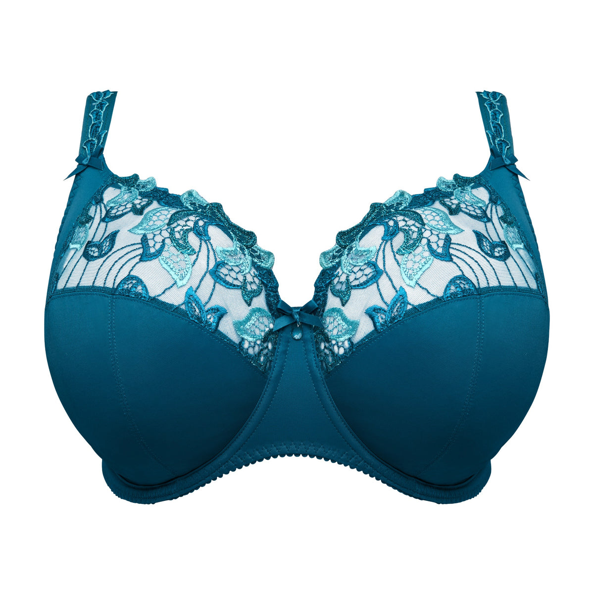 PrimaDonna Deauville reggiseno con ferretto blu petrolio vista frontale